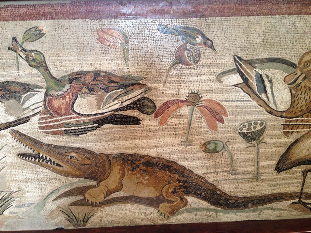 mosaics from Pompeii at the museo archeologica nazionale Naples