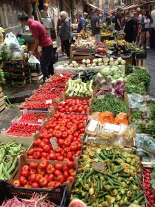market in Catania, Sicily