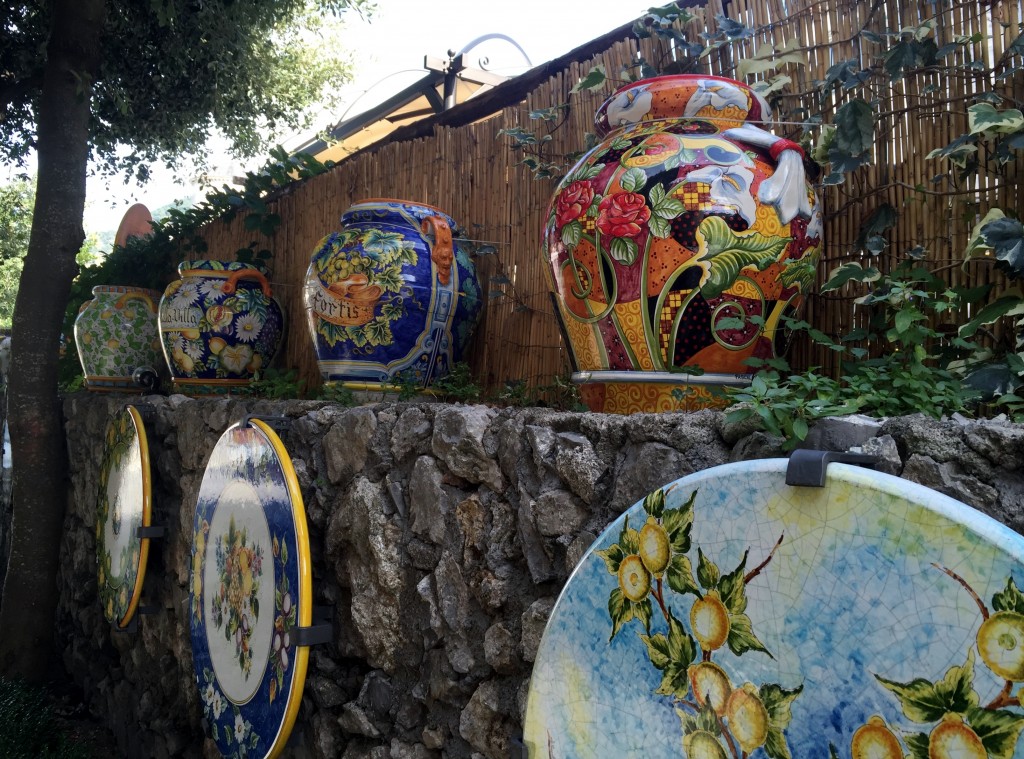 Amalfi coast pottery
