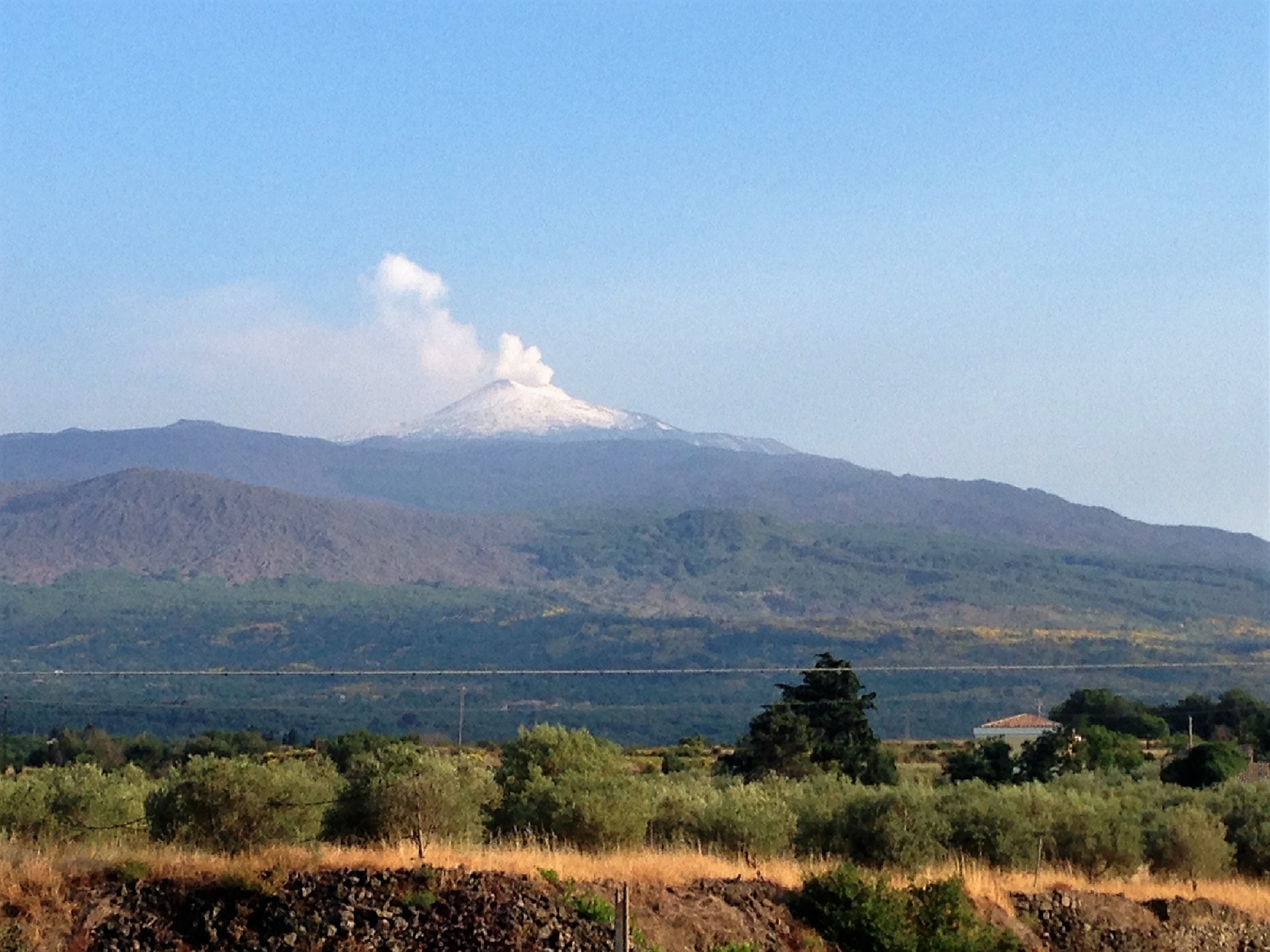 The other side of Mount Etna