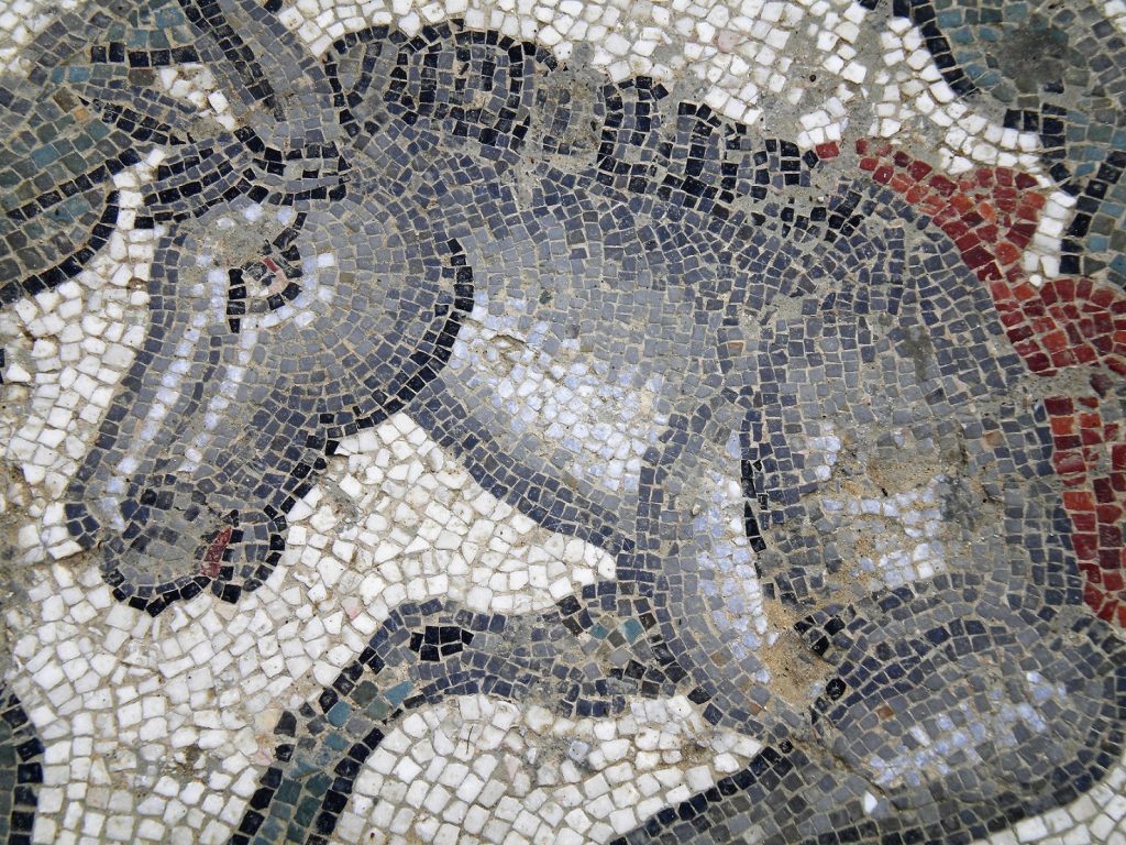 mosaics at villa romana del casale sicily